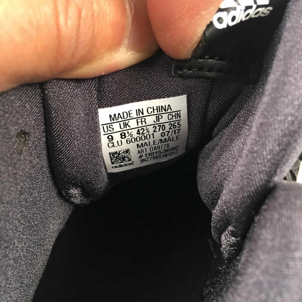 Adidas Mens Bounce Basketball Sneakers 9 D12 - Picture 6 of 6